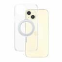 CARE by PanzerGlass Gjennomsiktig Mobildeksel med Sølv Stativ & MagSafe for iPhone 15 Plus