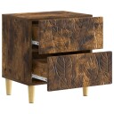 Nattbord Røkt Eik 43 x 34,5 x 48 cm Konstruert tre