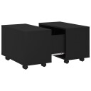 vidaXL Salongbord svart 60x60x38 cm sponplate