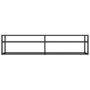 vidaXL TV-benk hvit marmor 180x40x40,5 cm herdet glass