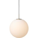 Nielsen Light Nora kafépendellampe opal/messing Ø40 cm