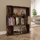 vidaXL Bokhylle/romdeler r?kt eik 80x24x96 cm konstruert tre