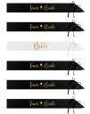 PartyDeco Bride og Team Bride Sash 6 stk