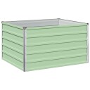 vidaXL Hevet Hagebed Pastellgrønn 100 x 80 x 55 cm kaldvalset stål