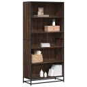 Bokhylle brun eik 80,5x35x170,5 cm konstruert tre