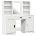  Sminkebordsett 3 pcs Hvit 50 x 41 x 135 cm Konstruert tre