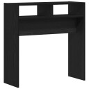  Svart Eik Konsollbord 78x30x80 cm Laget av konstruert tre