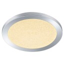 Trio Cesar LED-taklampe m/bryterdimmer 26cm 13W 3000K SÃ¸lv