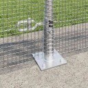  Gjerde med innlegg. sølv 1 x 50 m Stål