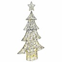  Juletre med 160 LED Varmhvit 150 cm Rotting