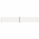vidaXL Uttrekkbar sidemarkise 160x1000 cm kremhvit