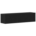  TV benk svart eik 120x30x30,5 cm konstruert tre