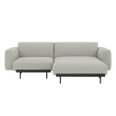 Muuto In Situ 2 seters modulsofa Konfig 4   CLay12/Svart
