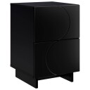 vidaXL Nattbordskap Svart 33,5 x 34,5 x 50 cm Konstruert tre