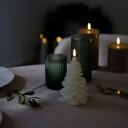 Uyuni Led Stearinlys Juletre 9x12 cm Nordic White