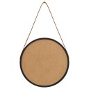 vidaXL Veggspeil med stropp 40 cm svart