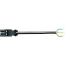 GST18i3 Tilkoblingskabel 3P Hann/Hunn PVC 1,5mm² Svart 3M