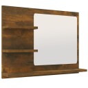 vidaXL Badespeil røkt eik 60x10,5x45 cm konstruert tre
