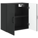 vidaXL Vegghengt skap Svart 59 x 31 x 60 cm Konstruert tre