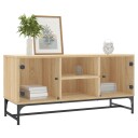 vidaXL TV-benk med dør sonoma eik 102x37x50 cm 8721012214842