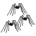  Halloween Edderkopp Dekorasjon 3 pcs Svart 200 cm