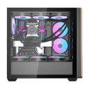 Darkflash DS900WS Computer Case + 4Fans Kabinett Svart Darkflash DS900WS wi