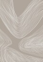 Flowing Contours Line Art Poster Plakat / 40x50cm