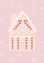 Pink Gingerbread House Plakat Plakat / 50x70cm