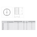 Flexit RSK Spjeld Selvlukkende Ø125mm