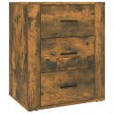 vidaXL Nattbord røkt eik 50x36x60 cm konstruert tre