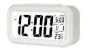 Digital LED Vekkerklokke - Hvit