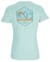 Rab  Stance Mountain Peak Tee Wmns Dame, El Meltwater, 12