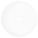 vidaXL Servant rund keramisk hvit 40x15 cm