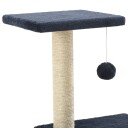 Vidaxl Kloretre Med Klorestolper I Sisal 65 cm Mørkeblå