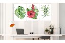 Bilde Red Hibiscus 3 Parts 120x60 Artgeist sp. z o. o.