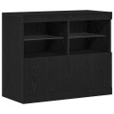  Serviesskap Svart 81 x 37 x 67 cm Konstruert tre
