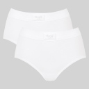 Sloggi Truser 2P Doublå Comfort Maxi Multi Hvit bomull 44 Dame