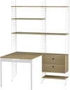 String kontor eik & hvit Kombinasjon E
