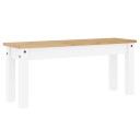  Skobenk Panama hvit 105x30x45 cm heltre furu 8721012852945