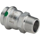 Viega Sanpress Inox 18mm x 1/2" Adapter i Rustfritt Stål