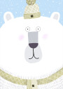 Polar Bear with Winter Hat and Scarf by Carla Daly Plakat Plakat / 70x100cm