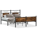  Sengeramme uten madrass røkt eik 140x200 cm konstruert tre 4106927