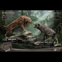 Wonders of the Wild Series  Smilodon & Dire Wolf Statue Set