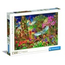 Clementoni puslespill 1500 brikker Woodland Fantasy Garden