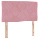  LED hodegjerde diamantblokk design rosa 80 cm fløyel