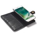 iPhone 7/8/SE (2020)/SE (2022) DG.Ming 2-i-1 Avtakbart Lommebok-deksel I Lær Svart