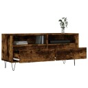 vidaXL TV-benk røkt eik 100x34,5x44,5 cm konstruert tre