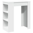  Barbord med stativer hvit 95x47x103,5 cm konstruert tre 8721158386700