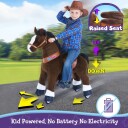 PonyCycle Rid Selv Hest mørkebrun m. hvitt bliss Small