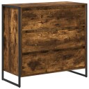  Serviesskap med skuff Røyk Eik 79 x 36 x 75.5 cm Konstruert tre